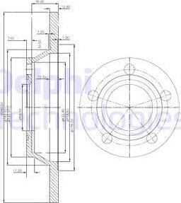 Delphi BG2987 - Спирачен диск vvparts.bg