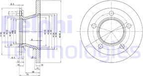 Delphi BG2494 - Спирачен диск vvparts.bg