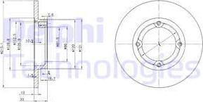 Delphi BG2400 - Спирачен диск vvparts.bg