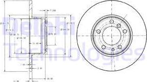 Delphi BG2430 - Спирачен диск vvparts.bg