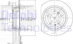 Delphi BG2431 - Спирачен диск vvparts.bg