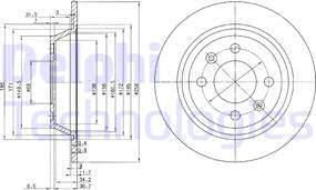 Delphi BG2420C - Спирачен диск vvparts.bg