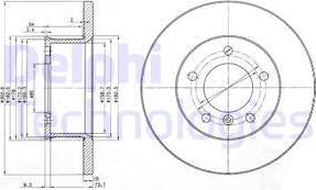 Delphi BG2556 - Спирачен диск vvparts.bg