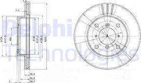 Delphi BG2583 - Спирачен диск vvparts.bg