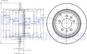 Delphi BG2573 - Спирачен диск vvparts.bg