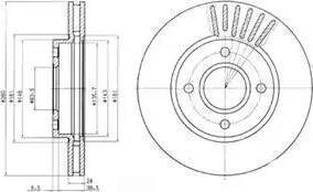 BOSCH 986478170 - Спирачен диск vvparts.bg