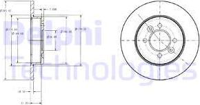 Delphi BG2694 - Спирачен диск vvparts.bg