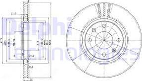 Delphi BG2690 - Спирачен диск vvparts.bg