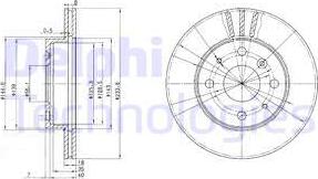 Delphi BG2656 - Спирачен диск vvparts.bg