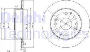 Delphi BG2666 - Спирачен диск vvparts.bg