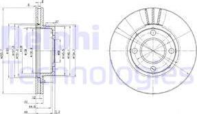 Delphi BG2668 - Спирачен диск vvparts.bg