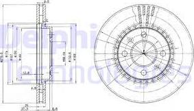 Delphi BG2619 - Спирачен диск vvparts.bg