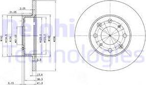 Delphi BG2616 - Спирачен диск vvparts.bg