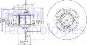 Delphi BG2638 - Спирачен диск vvparts.bg