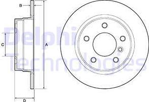 Delphi BG2624 - Спирачен диск vvparts.bg