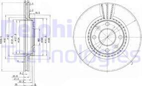 Delphi BG2625C - Спирачен диск vvparts.bg