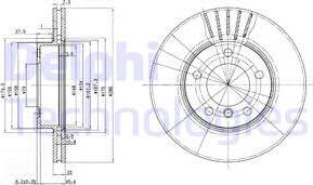 Delphi BG2623 - Спирачен диск vvparts.bg