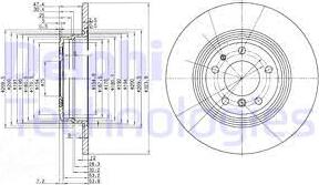 Delphi BG2671 - Спирачен диск vvparts.bg