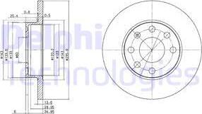 Delphi BG2148 - Спирачен диск vvparts.bg