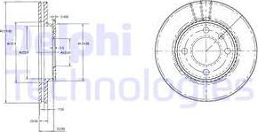 Delphi BG2109 - Спирачен диск vvparts.bg