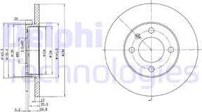 Delphi BG2116 - Спирачен диск vvparts.bg