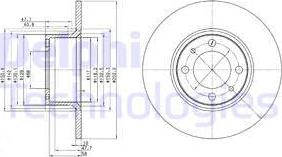 Delphi BG2176 - Спирачен диск vvparts.bg