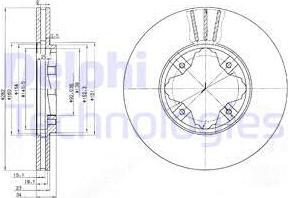 Delphi BG2816 - Спирачен диск vvparts.bg