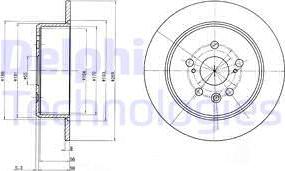 Delphi BG2884 - Спирачен диск vvparts.bg