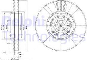 Delphi BG2829 - Спирачен диск vvparts.bg