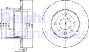 Delphi BG2312 - Спирачен диск vvparts.bg