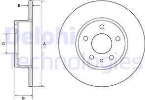 Delphi BG2386 - Спирачен диск vvparts.bg