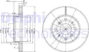 Delphi BG2336 - Спирачен диск vvparts.bg