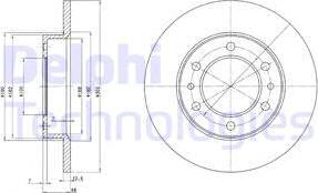 Delphi BG2325 - Спирачен диск vvparts.bg