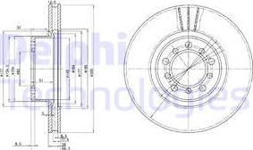 Delphi BG2372 - Спирачен диск vvparts.bg