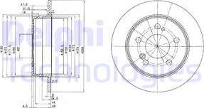 Delphi BG2291 - Спирачен диск vvparts.bg