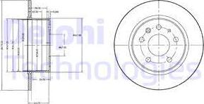 Delphi BG2240 - Спирачен диск vvparts.bg