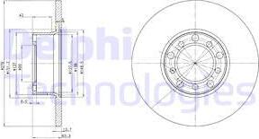 Delphi BG2259 - Спирачен диск vvparts.bg