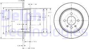 Delphi BG2202 - Спирачен диск vvparts.bg