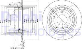 Delphi BG2211 - Спирачен диск vvparts.bg