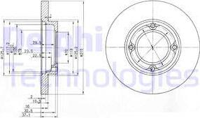 Delphi BG2797 - Спирачен диск vvparts.bg