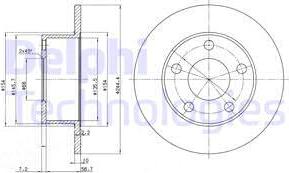 Delphi BG2746C - Спирачен диск vvparts.bg