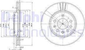 Delphi BG2750 - Спирачен диск vvparts.bg