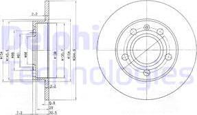 Delphi BG2753 - Спирачен диск vvparts.bg