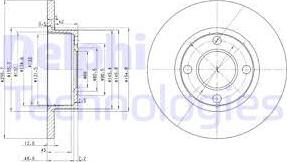 Delphi BG2752 - Спирачен диск vvparts.bg