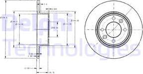 Delphi BG2703 - Спирачен диск vvparts.bg