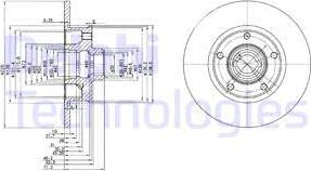 Delphi BG2714 - Спирачен диск vvparts.bg