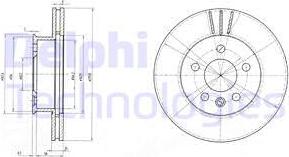 Delphi BG2717 - Спирачен диск vvparts.bg
