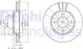 Delphi BG2780 - Спирачен диск vvparts.bg