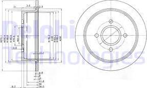 Delphi BG2781 - Спирачен диск vvparts.bg