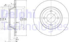 Delphi BG2783 - Спирачен диск vvparts.bg